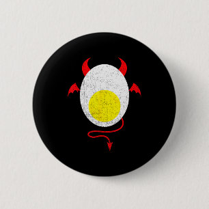 Funny Halloween Shirt Devil Egg Yolk Food Lover La 2 Inch Round Button