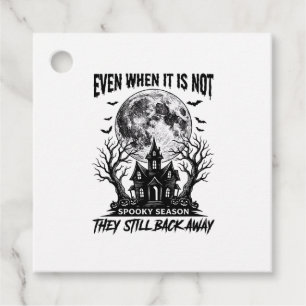 Funny Halloween Shirt Spooky Season Run Away Desig Favour Tags