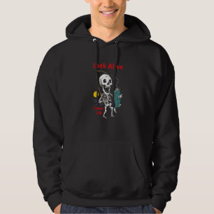 Funny Halloween Skeleton Fishing Men Women Youth Hoodie