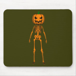 Funny Halloween Skeleton Mouse Pad