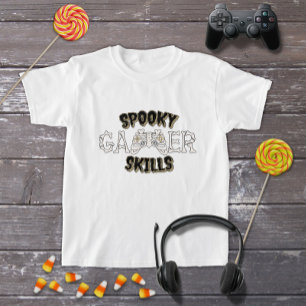 Funny Halloween Skeleton Video Game Controller T-Shirt