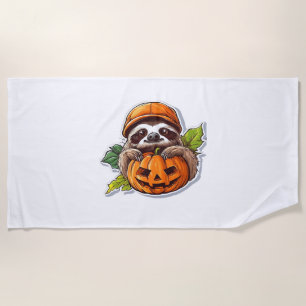 Funny Halloween Sloth Sticker Classic T-Shirt Beach Towel