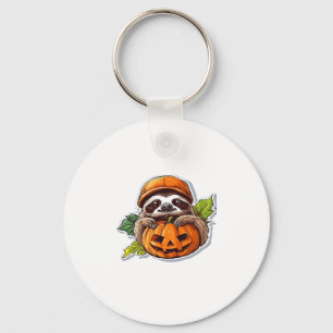 Funny Halloween Sloth Sticker Classic T-Shirt Keychain