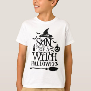 Funny Halloween Son Of A Witch Baby T-Shirt