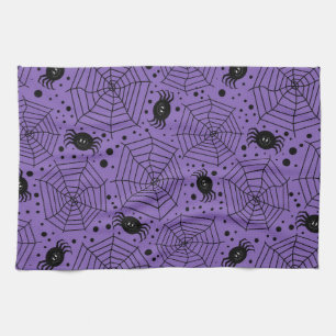 Funny Halloween Spiders Kitchen Towel