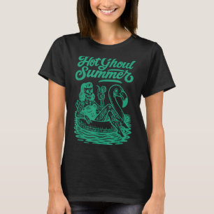 Funny Halloween Summerween Summer Pool T-Shirt