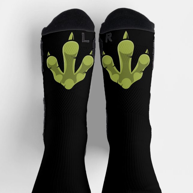 Funny Halloween T Rex Dinosaur foot Costume Socks (Top)