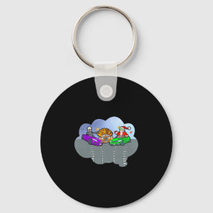 Funny Halloween Thanksgiving Christmas Crash Hallo Keychain