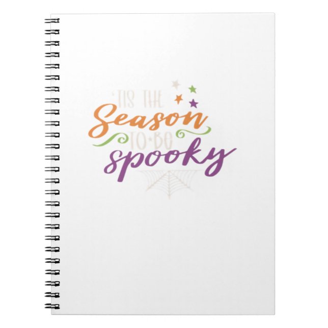 Funny Halloween - Tis The Season Notebook (Front)