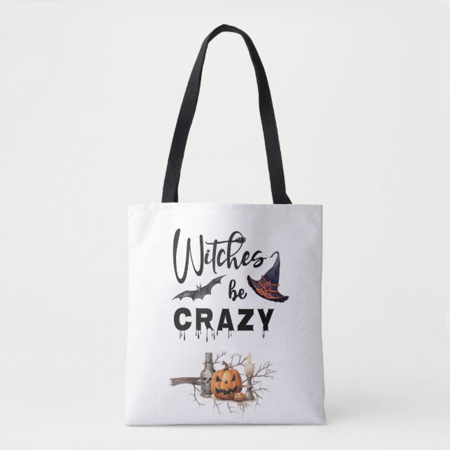 Funny Halloween Tote (Front)