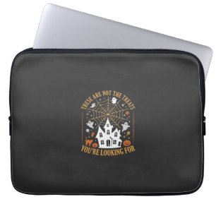 Funny Halloween Treats Ghost Haunted House Design_ Laptop Sleeve