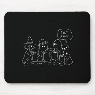 Funny Halloween Trick-or-treating Clic Ghosts Got  Mouse Pad