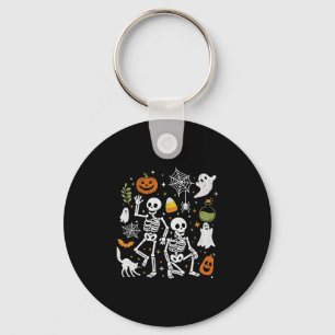 Funny Halloween Trump Skeleton Trump  Keychain