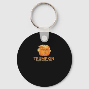 Funny Halloween Trumpkin - Fall Make Halloween Gre Keychain