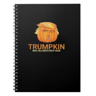 Funny Halloween Trumpkin - Fall Make Halloween Gre Notebook