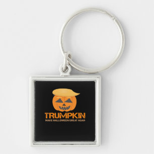 Funny Halloween Trumpkin - Make Halloween Great Ag Keychain