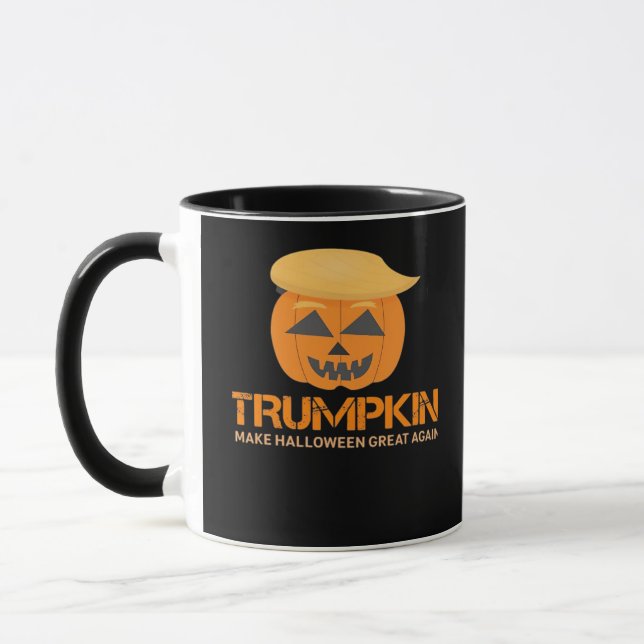 Funny Halloween Trumpkin - Make Halloween Great Ag Mug (Left)