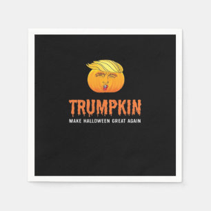 Funny Halloween Trumpkin  Napkin
