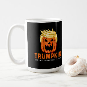 FUNNY HALLOWEEN TRUMPKIN PUMPKIN COFFEE MUG