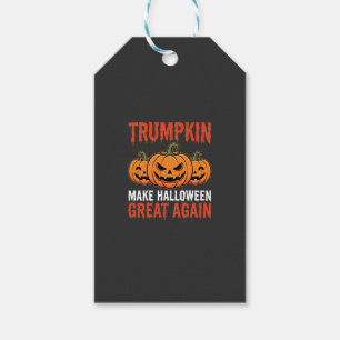 Funny Halloween Trumpkin Pumpkin Parody Gift Tags
