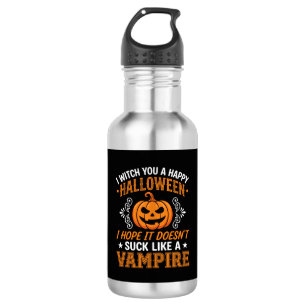 Funny Halloween Vampire Pumpkin 532 Ml Water Bottle