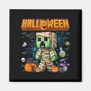 Funny Halloween Video Game Pumpkin Gaming Men Boys Magnet