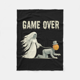 Funny Halloween Wedding Bachelorette Party Bride Fleece Blanket