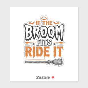 Funny Halloween Witch Broom Vintage Shirt Design_1