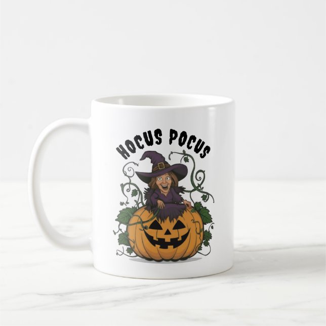 Funny Halloween Witch  Coffee Mug (Left)