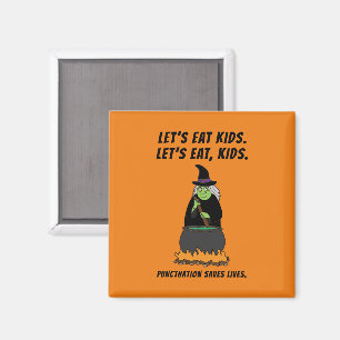 Funny Halloween Witch Cool English Teacher Grammar Magnet