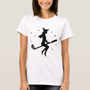 Funny Halloween Witch Golf Stick Women Golfer Golf T-Shirt