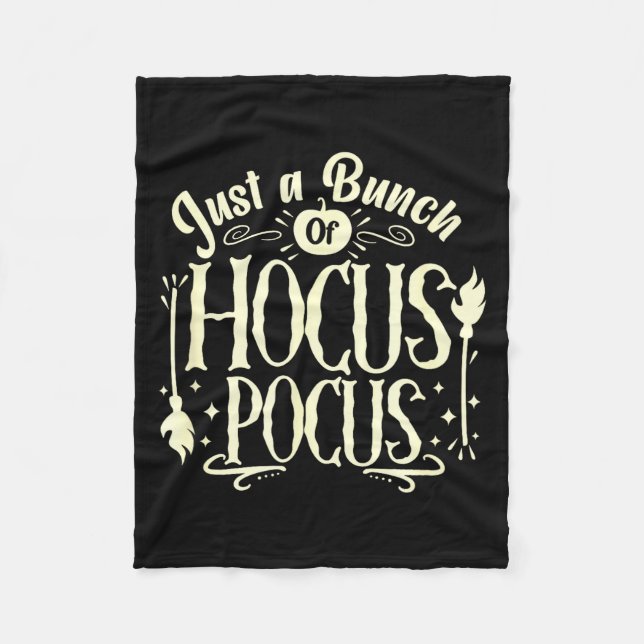 Funny Halloween Witch Just A Bunch Of Quote Gift  Fleece Blanket (Front)