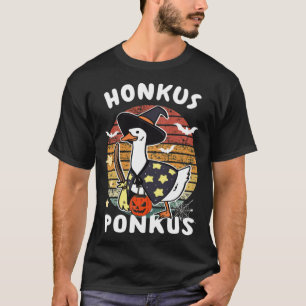 Funny Halloween Witches Duck Honkus Ponkus animals T-Shirt