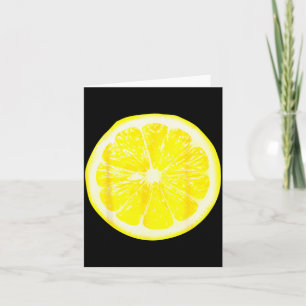 Funny Halloween Yellow Lemon Costume Fruit Costume Card