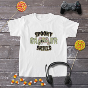 Funny Halloween Zombie Video Gamer Controller T-Shirt