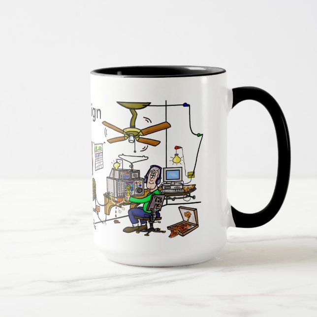 Funny Ham Cave Ham Radio Mug  Customize It! (Right)