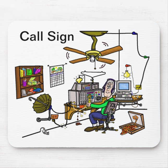 Funny Ham Cave Mousepad  Customize It! (Front)