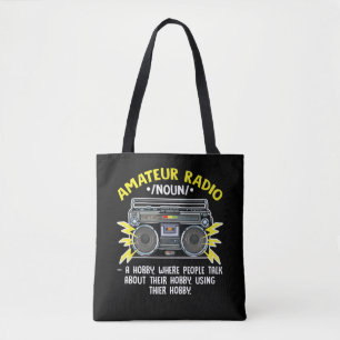 Funny Ham Radio Operator Amateur Radio Definition Tote Bag