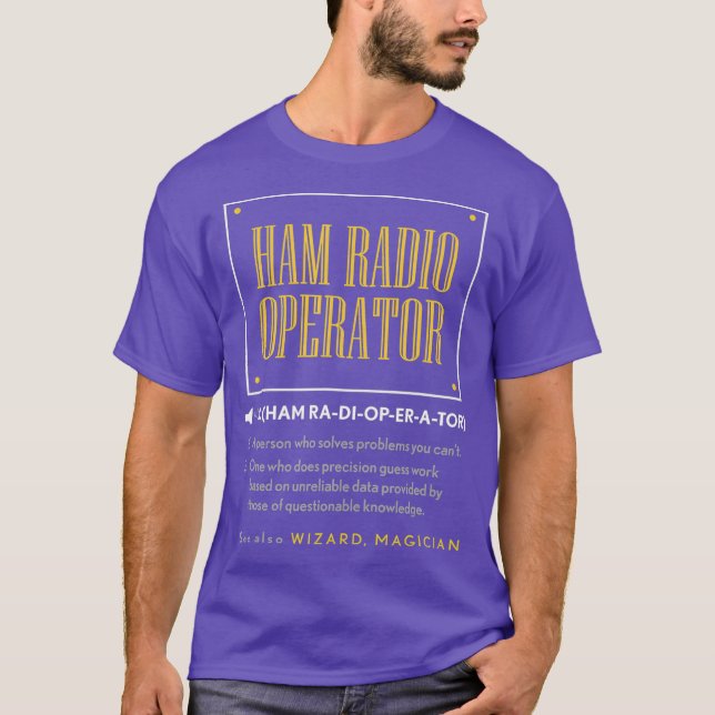 Funny Ham Radio Operator Definition T-Shirt (Front)
