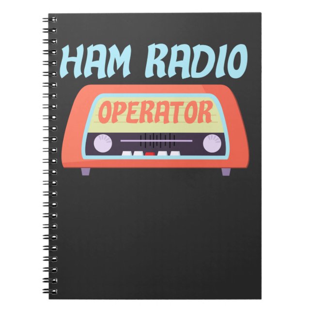 Funny Ham Radio Operator Gift Notebook (Front)
