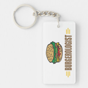 Funny Hamburger Keychain