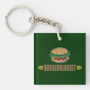 Funny Hamburger Keychain