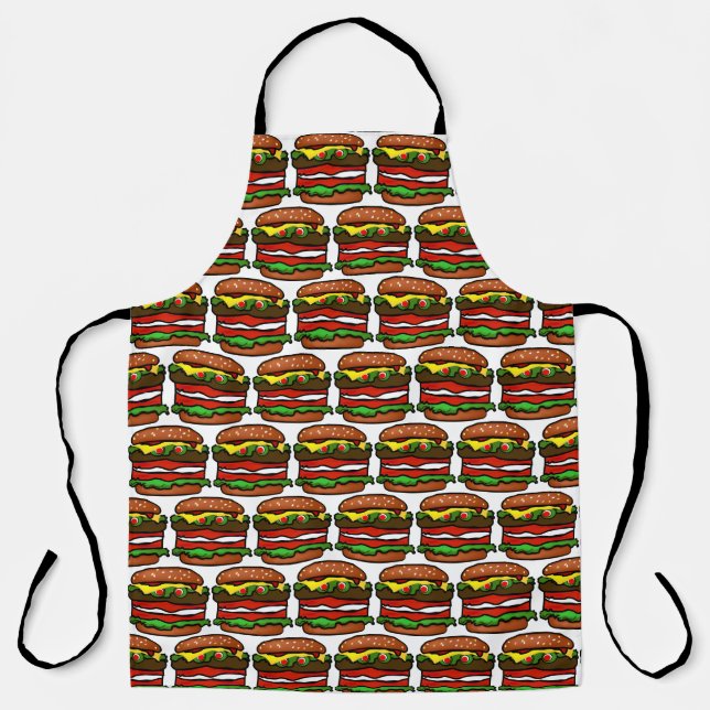 Funny Hamburger PAO Apron (Front)