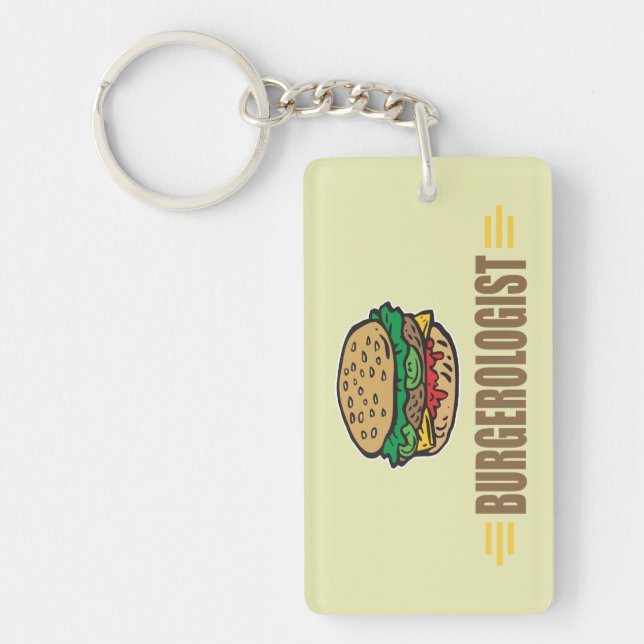 Funny Hamburgers Keychain (Front)