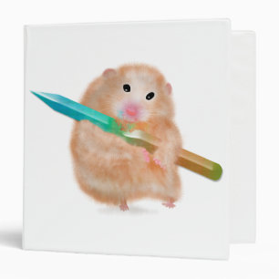 funny hamster binder