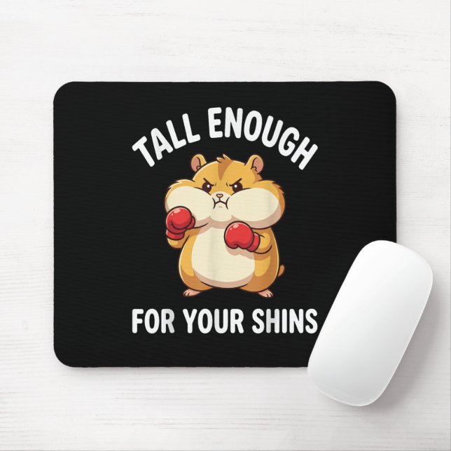 Funny Hamster Boxing Tall Enough for Your Shins  Mouse Pad (With Mouse)