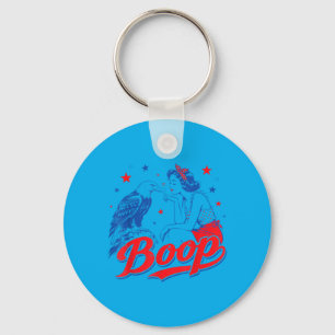 Funny Hand Boop Nose Girl Eagle Funny Patriotic Keychain