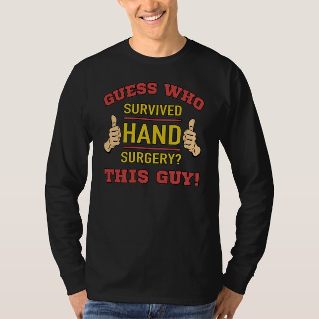 Funny Hand Surgery T-Shirt (Front)