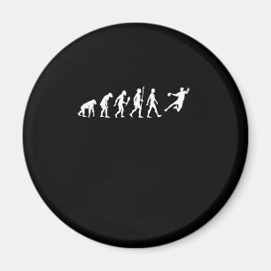 Funny Handball Evolution Handball Player Gift Idea Magnet