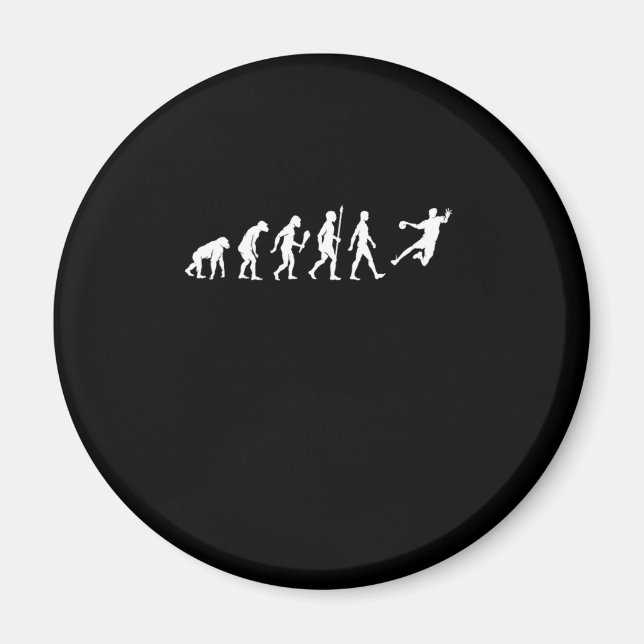 Funny Handball Evolution Handball Player Gift Idea Magnet (Front)